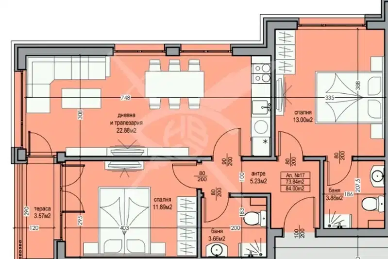 3-bedroom apartment in Burgas, Dolno Ezerovo