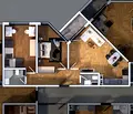 Снимка 3 — Тристаен апартамент в София, Дружба 1