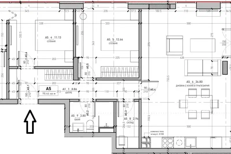 3-bedroom apartment in Sofiya, Drujba 1