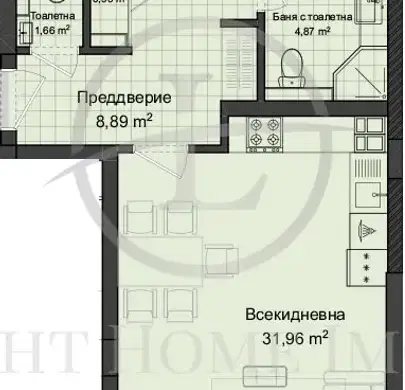 Снимка 3 — Тристаен апартамент в Пловдив, Гагарин