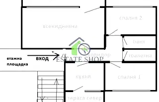 Тристаен апартамент в Пловдив, Гагарин