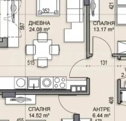 Снимка 2 — Тристаен апартамент в Пловдив, Гагарин