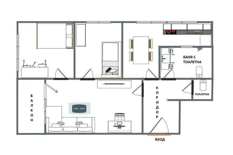 3-bedroom apartment in Sofiya, Geo Milev