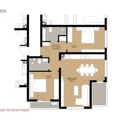 Photo 4 — 3-bedroom apartment in Sofiya, Gorublyane