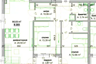 Тристаен апартамент в Бургас, Хоризонт