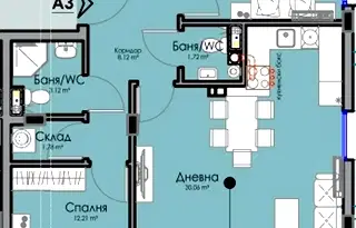 Тристаен апартамент в Бургас, Хоризонт