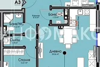 Тристаен апартамент в Бургас, Хоризонт