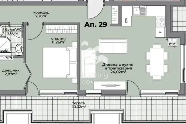 Тристаен апартамент 151 кв.м. в Христо Ботев, Варна с голяма тераса