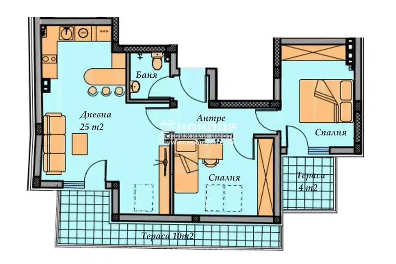 3-bedroom apartment in Plovdiv, Hristo Smirnenski
