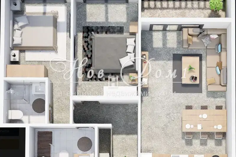 3-bedroom apartment in Plovdiv, Hristo Smirnenski