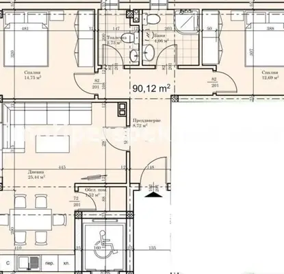 Photo 5 — 3-bedroom apartment in Plovdiv, Hristo Smirnenski