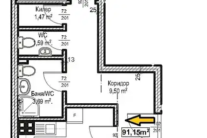 3-bedroom apartment in Plovdiv, Hristo Smirnenski
