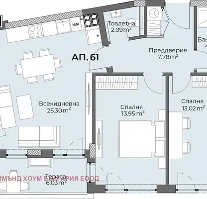 Снимка 3 — Тристаен апартамент в Пловдив, Христо Смирненски