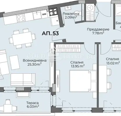 Снимка 3 — Тристаен апартамент в Пловдив, Христо Смирненски