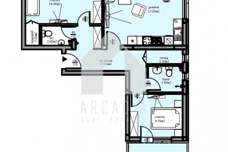3-bedroom apartment in Plovdiv, Hristo Smirnenski