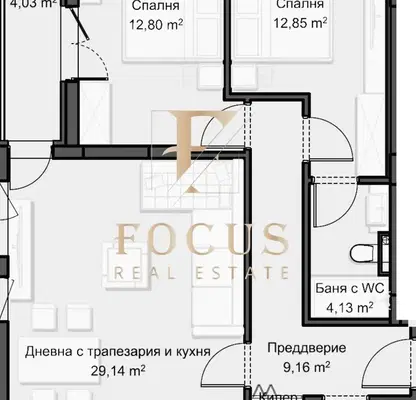 Снимка 3 — Тристаен апартамент в Пловдив, Христо Смирненски