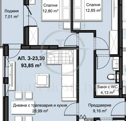 Снимка 4 — Тристаен апартамент в Пловдив, Христо Смирненски