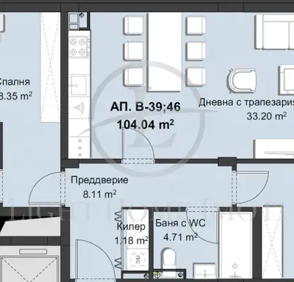 Снимка 5 — Тристаен апартамент в Пловдив, Христо Смирненски