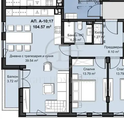 Снимка 5 — Тристаен апартамент в Пловдив, Христо Смирненски