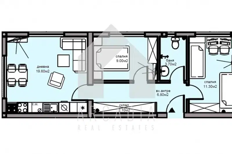 3-bedroom apartment in Plovdiv, Hristo Smirnenski