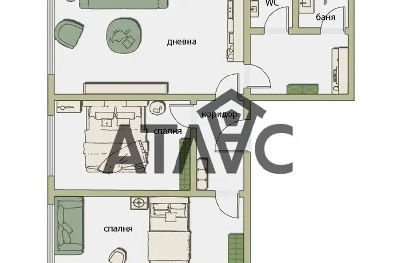 Тристаен апартамент в Пловдив, Христо Смирненски