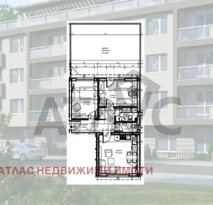Снимка 2 — Тристаен апартамент в Пловдив, Христо Смирненски