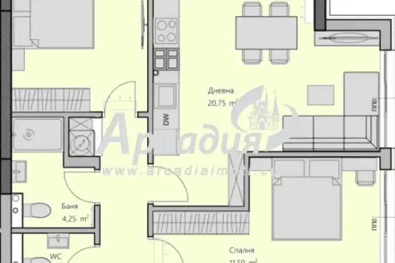 3-bedroom apartment in Plovdiv, Hristo Smirnenski
