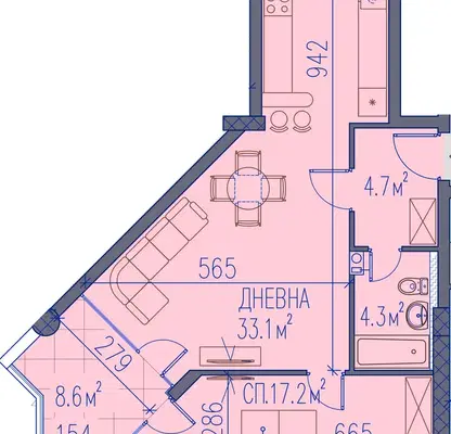 Photo 4 — 3-bedroom apartment in Plovdiv, Hristo Smirnenski