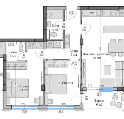 Photo 3 — 3-bedroom apartment in Plovdiv, Hristo Smirnenski