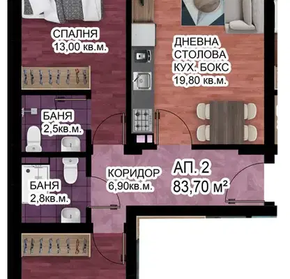 Снимка 5 — Тристаен апартамент в Пловдив, Христо Смирненски