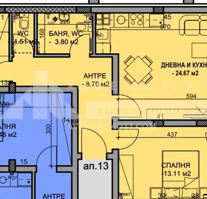 Снимка 4 — Тристаен апартамент в Пловдив, Христо Смирненски