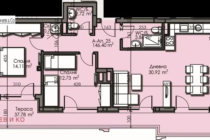 3-bedroom apartment in Burgas, Izgrev