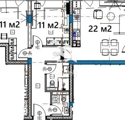 Снимка 2 — Тристаен апартамент във Варна, Изгрев