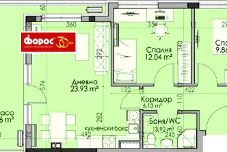 Тристаен апартамент в Бургас, Изгрев