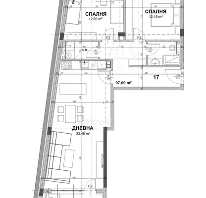 Снимка 3 — Тристаен апартамент в Стара Загора, Железник - център
