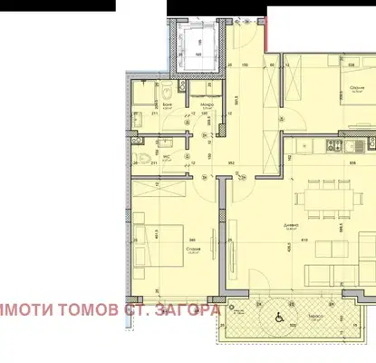 Снимка 5 — Тристаен апартамент 147 кв.м. в Железник - център, Стара Загора