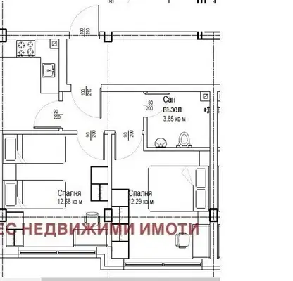 Снимка 3 — Тристаен апартамент в Стара Загора, Железник - център