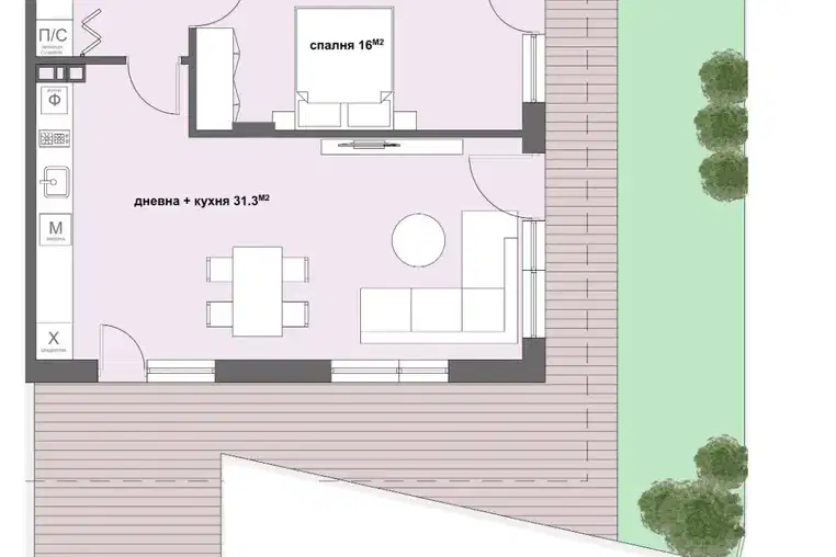 3-bedroom apartment in Stara Zagora, Jeleznik - Iztok