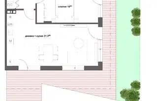Тристаен апартамент в Стара Загора, Железник - изток