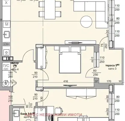 Снимка 2 — Тристаен апартамент в Стара Загора, Железник - изток