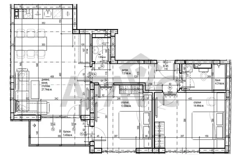 3-bedroom apartment in Plovdiv, Kamenica 1