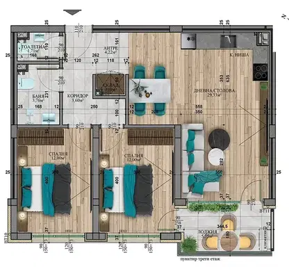 Photo 5 — 3-bedroom apartment in Sofiya, Karpuzica