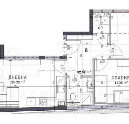 Снимка 3 — Тристаен апартамент в Стара Загора, Казански