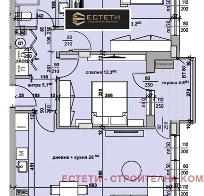 Снимка 2 — Тристаен апартамент в Стара Загора, Казански