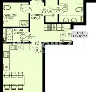 Photo 5 — 3-bedroom apartment in Sofiya, Knyajevo