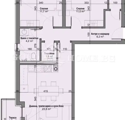 Photo 2 — 3-bedroom apartment in Plovdiv, Komatevo