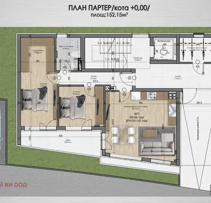 Снимка 5 — Тристаен апартамент в София, Кръстова вада