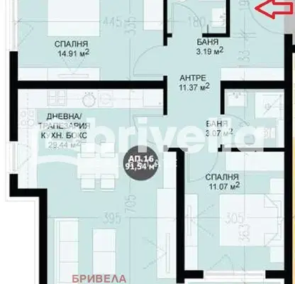 Снимка 3 — Тристаен апартамент в София, Кръстова вада