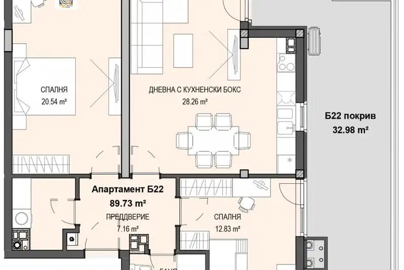 3-bedroom apartment in Sofiya, Krystova Vada