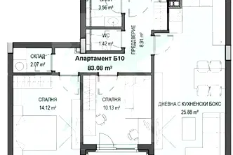 Тристаен апартамент в София, Кръстова вада